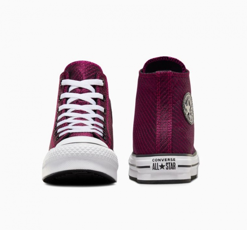 Gyerek Converse Chuck Taylor All Star Lift Sparkle Platform Cipő Rózsaszín | HUNGARY YMQ4PE