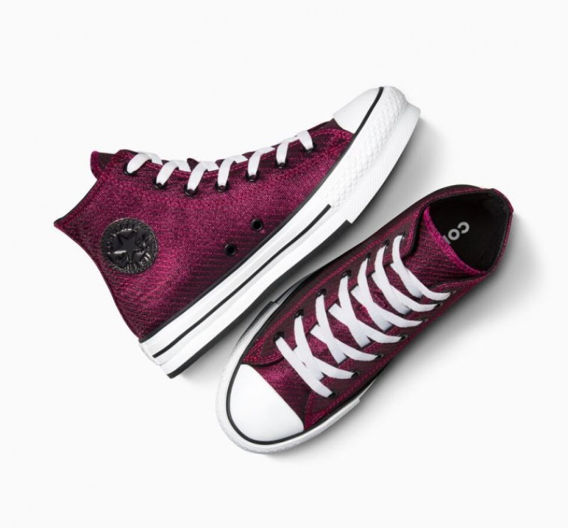 Gyerek Converse Chuck Taylor All Star Lift Sparkle Platform Cipő Rózsaszín | HUNGARY YMQ4PE