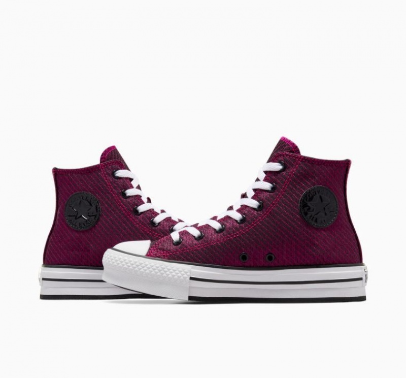 Gyerek Converse Chuck Taylor All Star Lift Sparkle Platform Cipő Rózsaszín | HUNGARY YMQ4PE