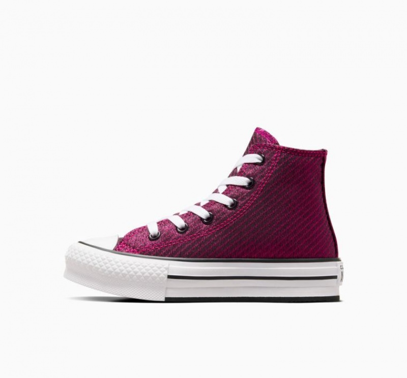 Gyerek Converse Chuck Taylor All Star Lift Sparkle Platform Cipő Rózsaszín | HUNGARY HDB0MR