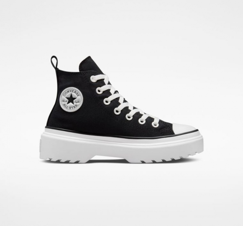 Gyerek Converse Chuck Taylor All Star Lugged Lift Canvas Platform Cipő Fekete | HUNGARY DNK9AQ