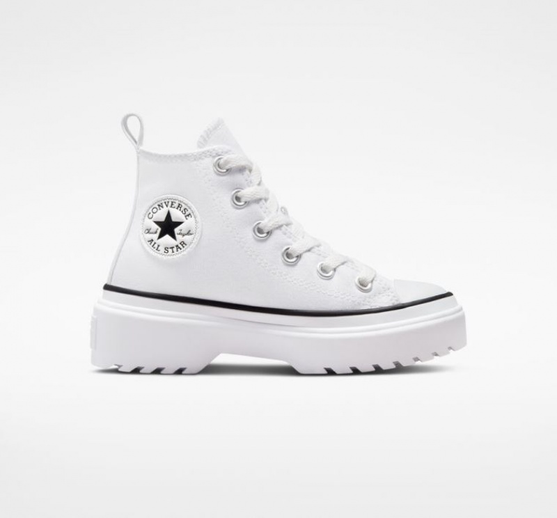 Gyerek Converse Chuck Taylor All Star Lugged Lift Canvas Platform Cipő Fehér | HUNGARY UGN7ZR