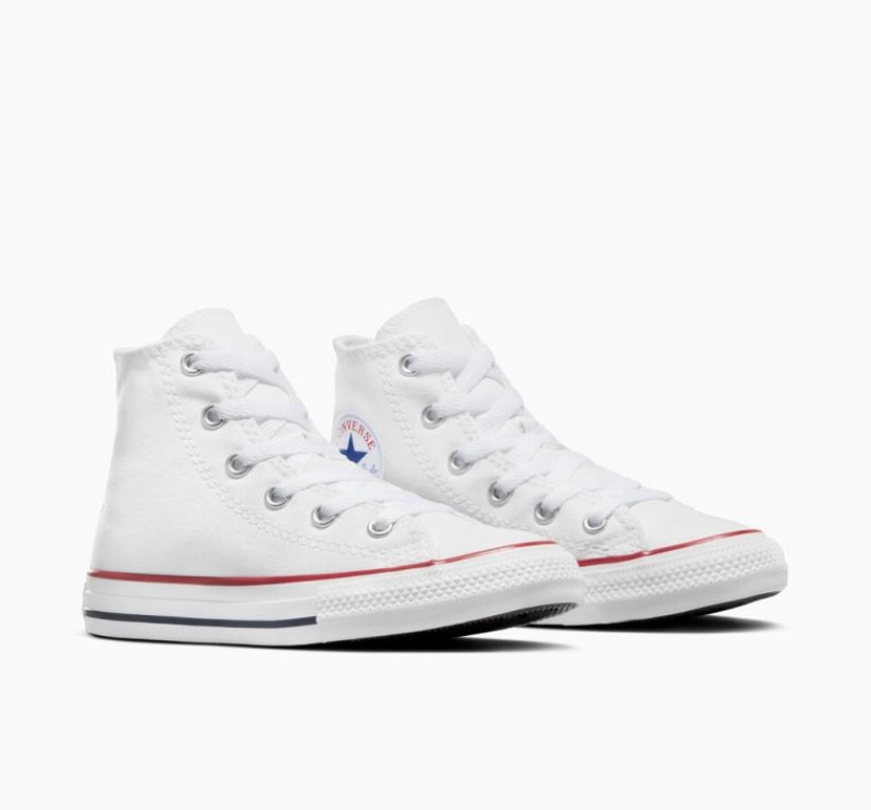 Gyerek Converse Chuck Taylor All Star Magasszárú Tornacipő Fehér | HUNGARY LBH9PM