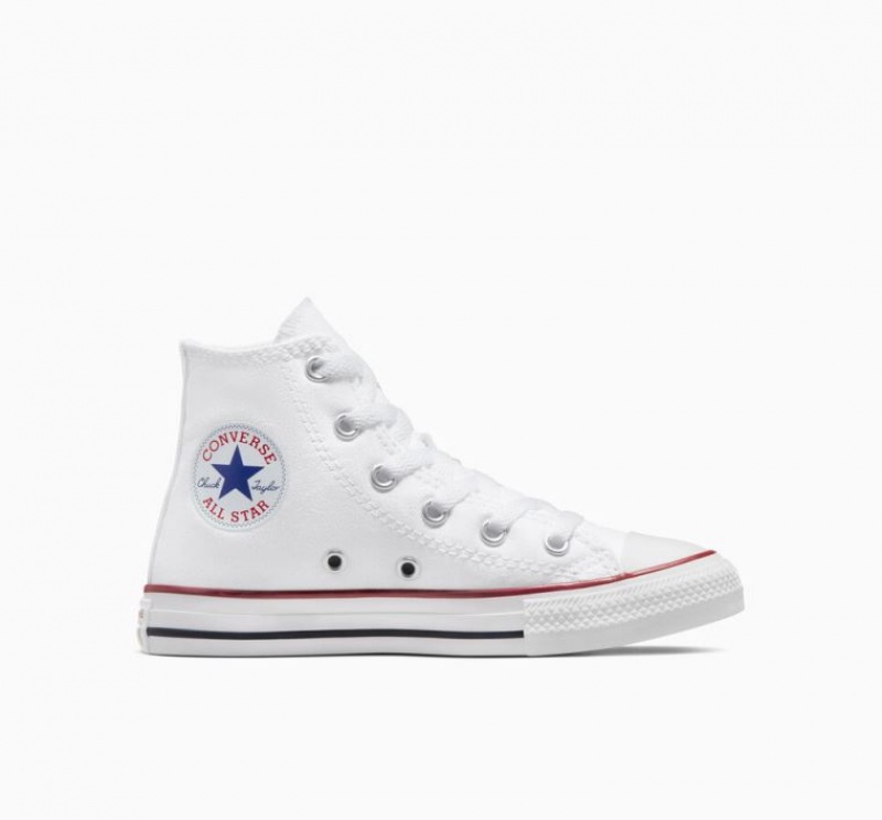 Gyerek Converse Chuck Taylor All Star Magasszárú Tornacipő Fehér | HUNGARY LBH9PM