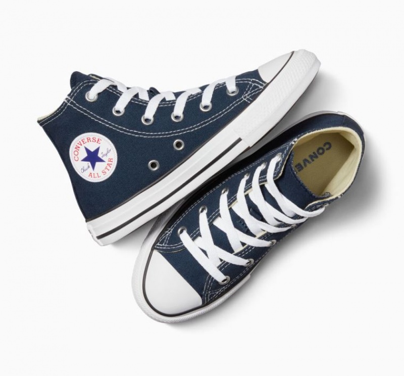 Gyerek Converse Chuck Taylor All Star Magasszárú Tornacipő Sötétkék | HUNGARY CYB8SV