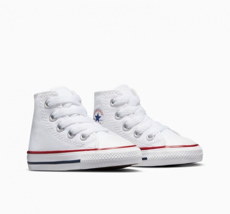 Gyerek Converse Chuck Taylor All Star Magasszárú Tornacipő Fehér | HUNGARY XRS9IG