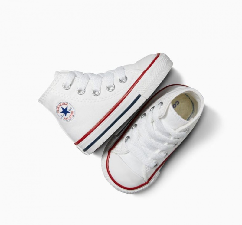 Gyerek Converse Chuck Taylor All Star Magasszárú Tornacipő Fehér | HUNGARY XRS9IG