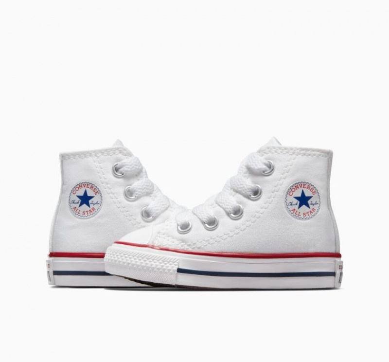 Gyerek Converse Chuck Taylor All Star Magasszárú Tornacipő Fehér | HUNGARY XRS9IG