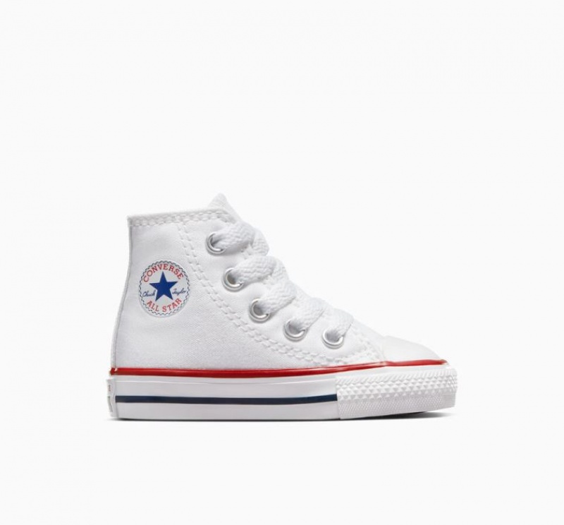 Gyerek Converse Chuck Taylor All Star Magasszárú Tornacipő Fehér | HUNGARY XRS9IG