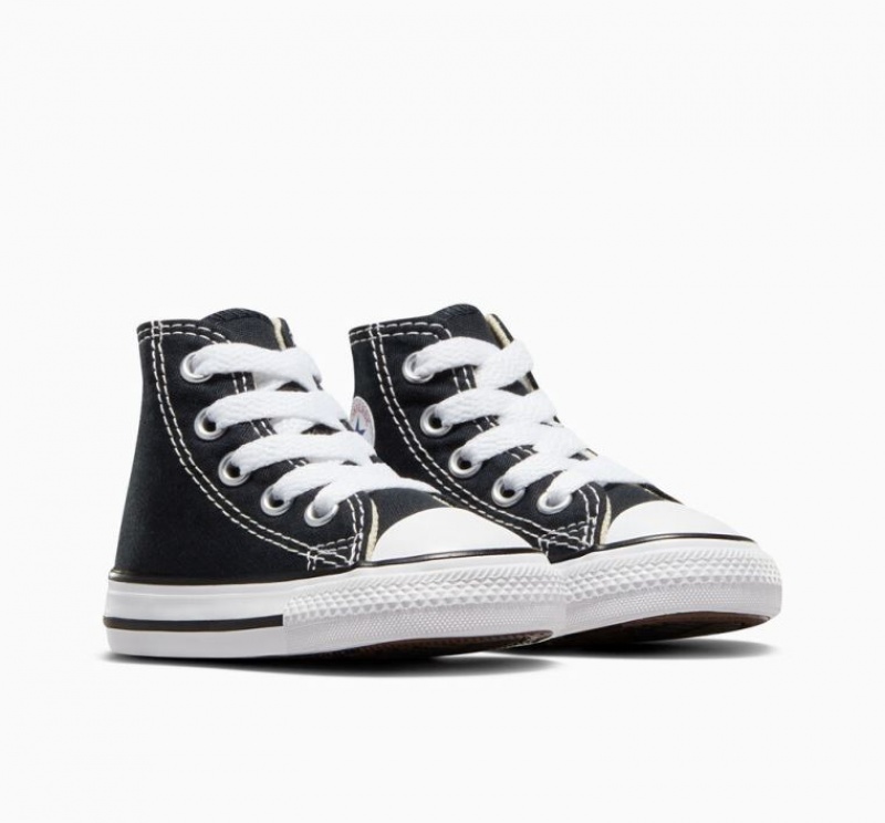 Gyerek Converse Chuck Taylor All Star Magasszárú Tornacipő Fekete | HUNGARY JIS6QT