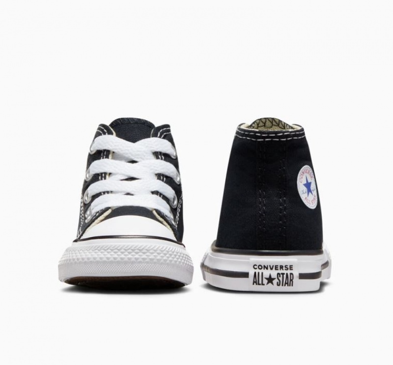 Gyerek Converse Chuck Taylor All Star Magasszárú Tornacipő Fekete | HUNGARY JIS6QT