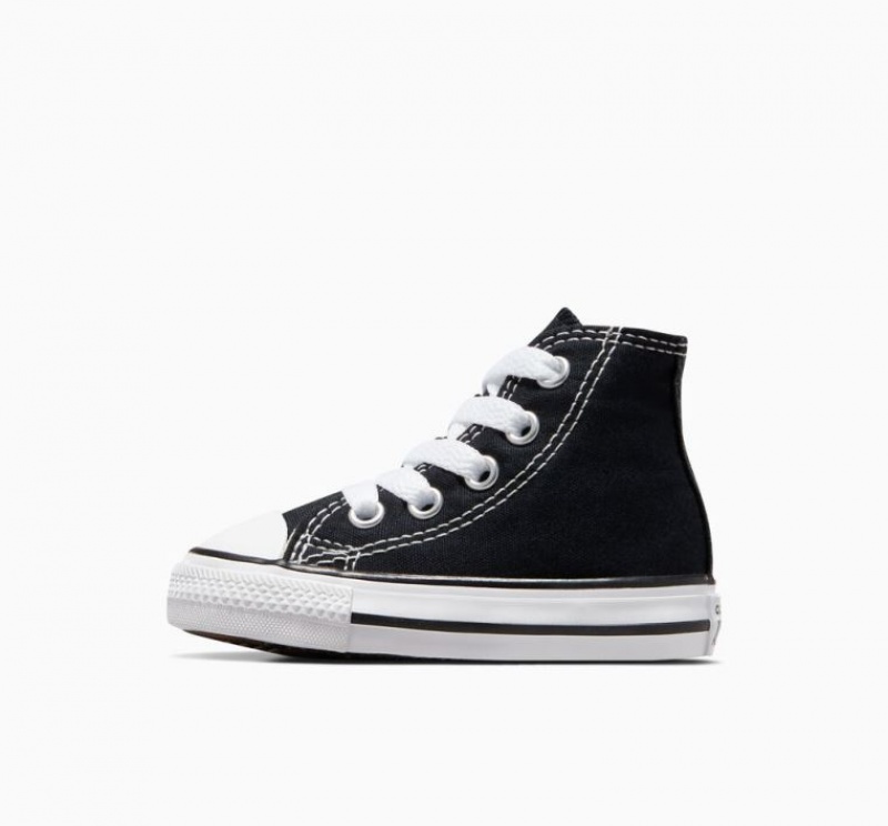 Gyerek Converse Chuck Taylor All Star Magasszárú Tornacipő Fekete | HUNGARY JIS6QT