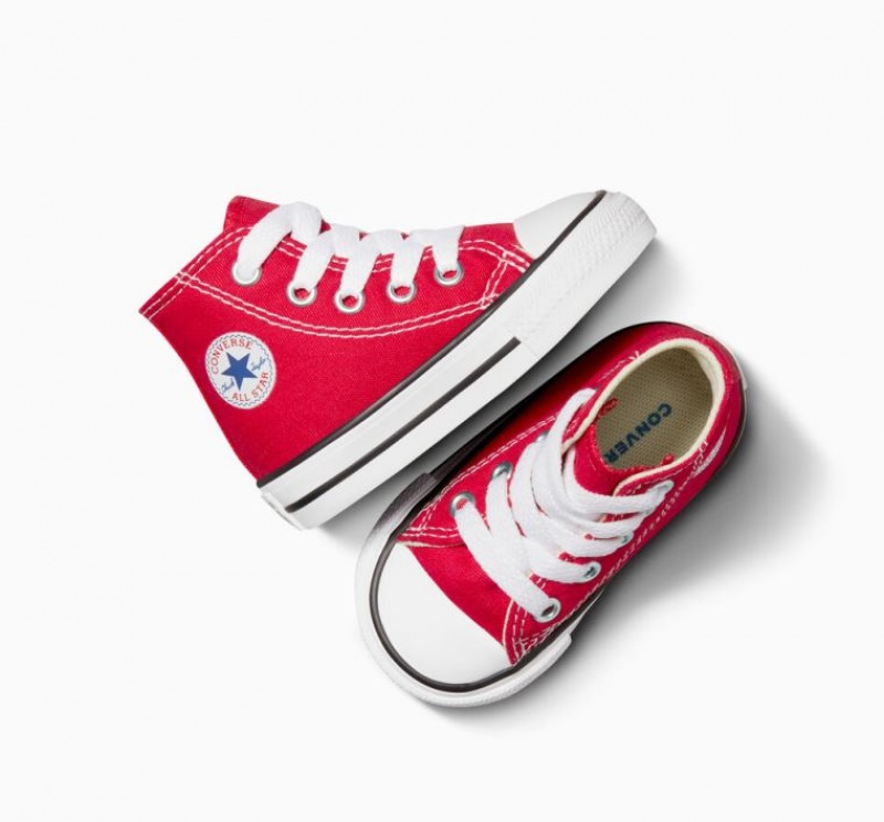 Gyerek Converse Chuck Taylor All Star Magasszárú Tornacipő Piros | HUNGARY LOP7VA