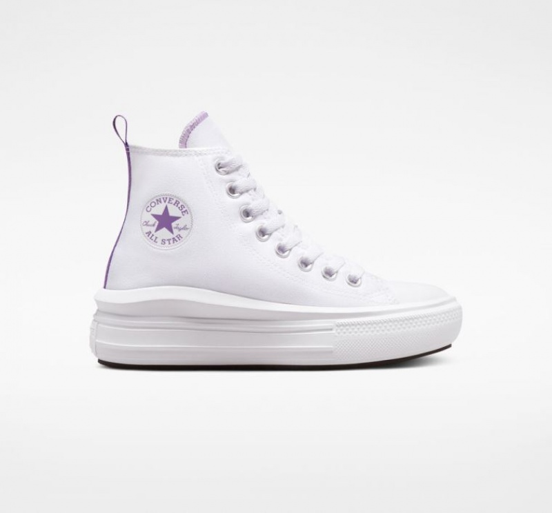 Gyerek Converse Chuck Taylor All Star Move Platform Cipő Fehér | HUNGARY IGT2KZ