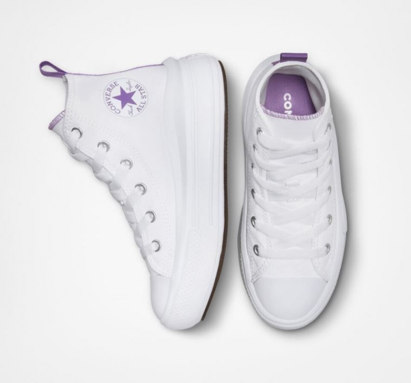 Gyerek Converse Chuck Taylor All Star Move Platform Cipő Fehér | HUNGARY RSW9BD