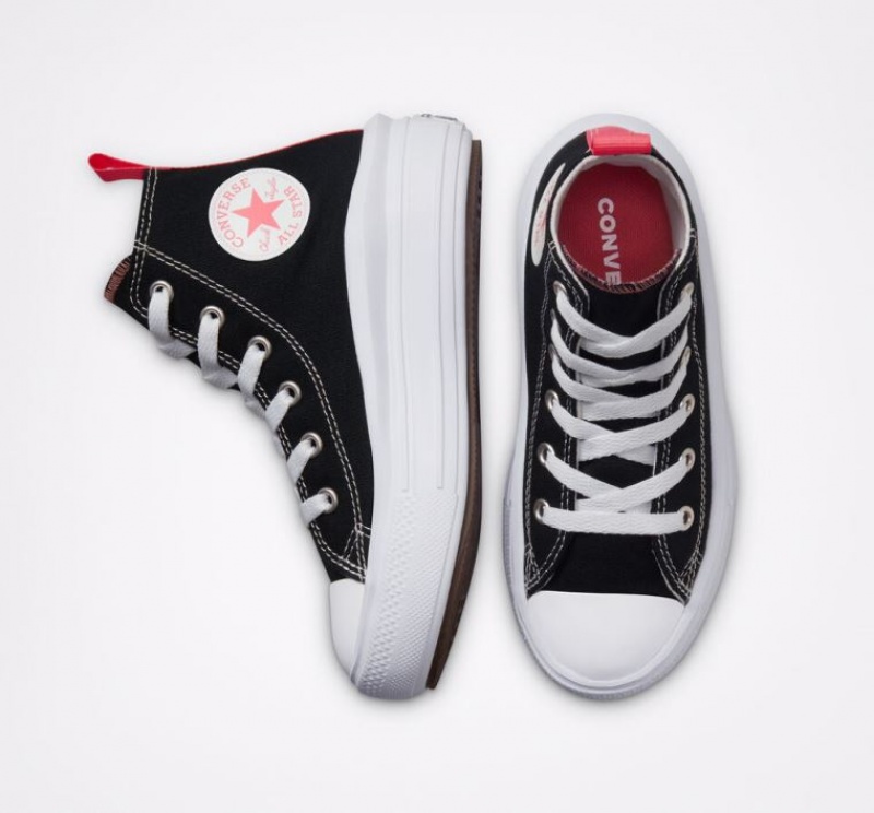 Gyerek Converse Chuck Taylor All Star Move Platform Cipő Fekete | HUNGARY VPL0ME