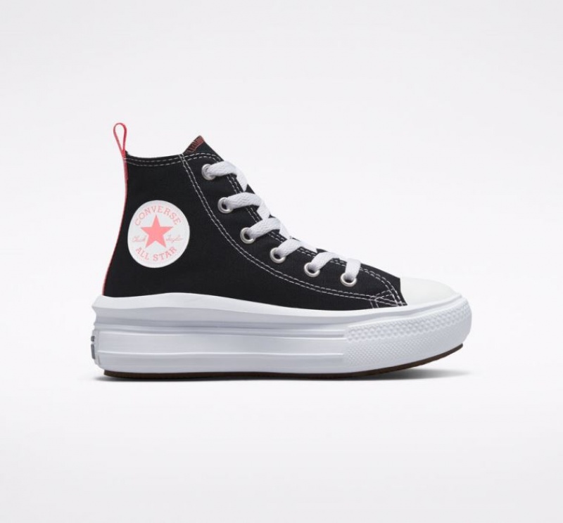 Gyerek Converse Chuck Taylor All Star Move Platform Cipő Fekete | HUNGARY VPL0ME