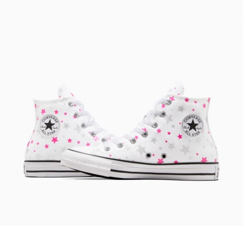 Gyerek Converse Chuck Taylor All Star Sparkle Magasszárú Tornacipő Fehér | HUNGARY AIO3UC