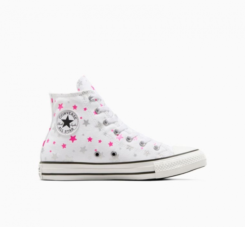 Gyerek Converse Chuck Taylor All Star Sparkle Magasszárú Tornacipő Fehér | HUNGARY AIO3UC