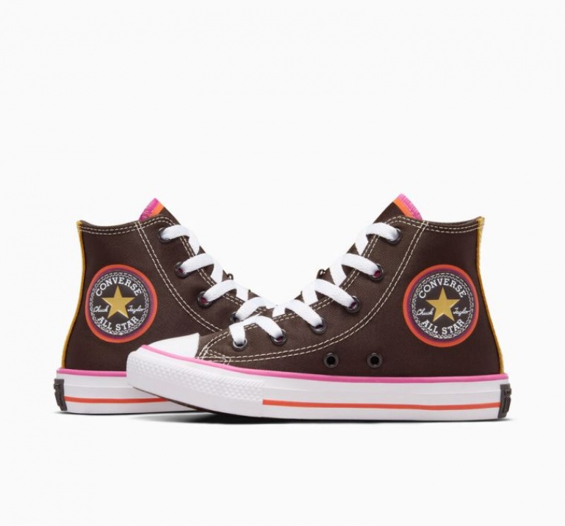 Gyerek Converse X Wonka Chuck Taylor All Star Magasszárú Tornacipő Sötétbarna | HUNGARY OUT2YF