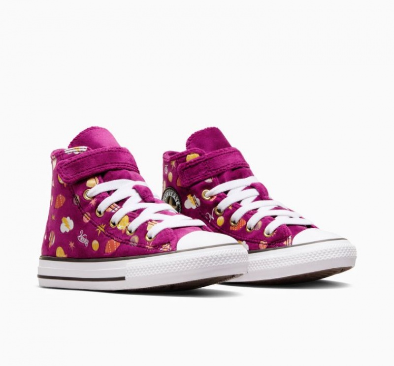 Gyerek Converse X Wonka Chuck Taylor All Star Easy On Magasszárú Tornacipő Lila | HUNGARY IQL1SO