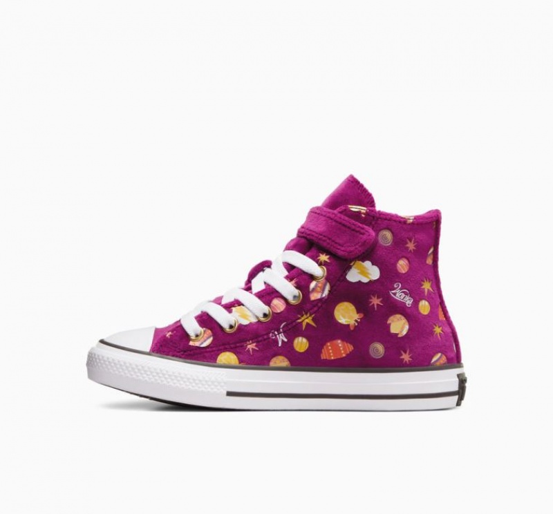 Gyerek Converse X Wonka Chuck Taylor All Star Easy On Magasszárú Tornacipő Lila | HUNGARY IQL1SO