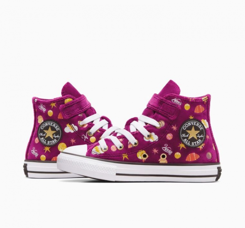 Gyerek Converse X Wonka Chuck Taylor All Star Easy On Magasszárú Tornacipő Lila | HUNGARY IQL1SO