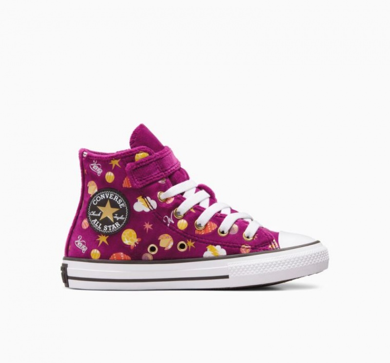 Gyerek Converse X Wonka Chuck Taylor All Star Easy On Magasszárú Tornacipő Lila | HUNGARY IQL1SO