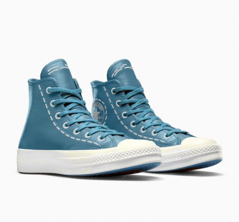 Női Converse Chuck 70 Bold Stitch Magasszárú Tornacipő Türkiz | HUNGARY KWT5AO