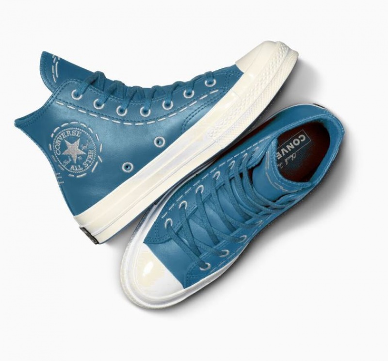 Női Converse Chuck 70 Bold Stitch Magasszárú Tornacipő Türkiz | HUNGARY KWT5AO