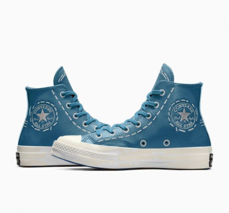 Női Converse Chuck 70 Bold Stitch Magasszárú Tornacipő Türkiz | HUNGARY KWT5AO