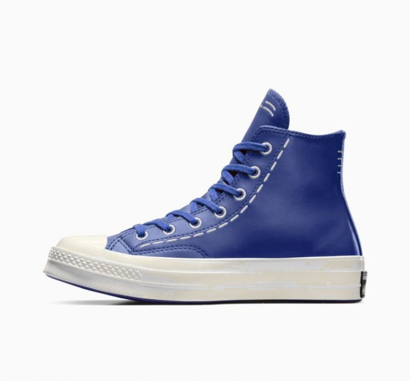 Női Converse Chuck 70 Bold Stitch Magasszárú Tornacipő Kék | HUNGARY STW1NU