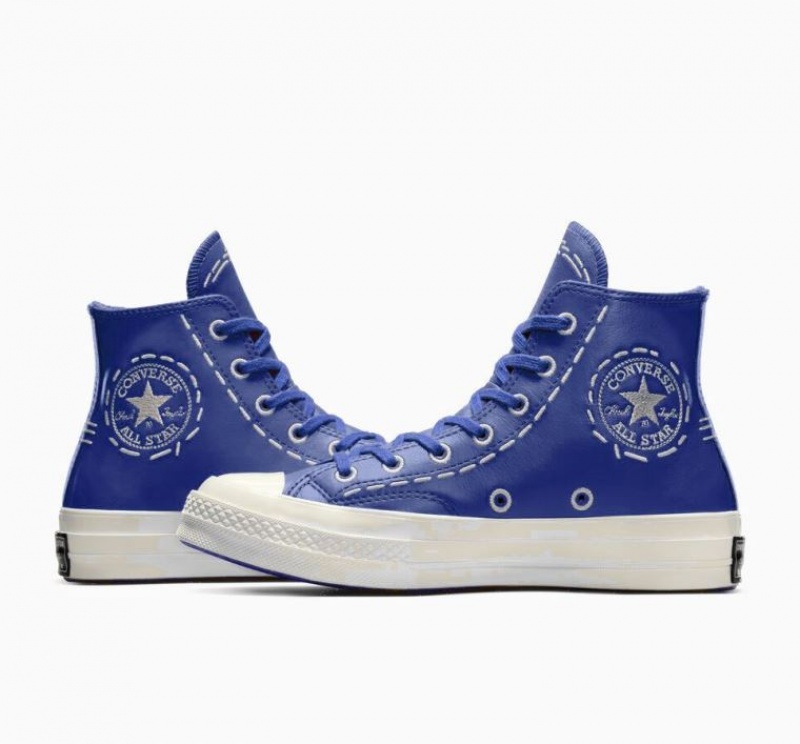 Női Converse Chuck 70 Bold Stitch Magasszárú Tornacipő Kék | HUNGARY STW1NU