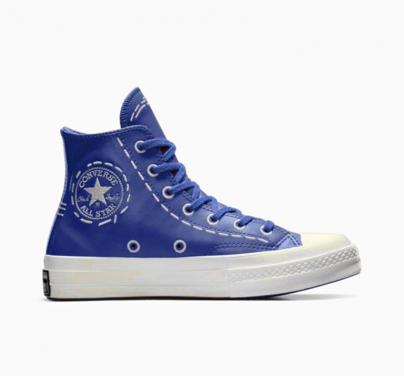 Női Converse Chuck 70 Bold Stitch Magasszárú Tornacipő Kék | HUNGARY STW1NU