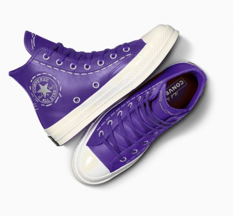 Női Converse Chuck 70 Bold Stitch Magasszárú Tornacipő Lila | HUNGARY IAO2DP