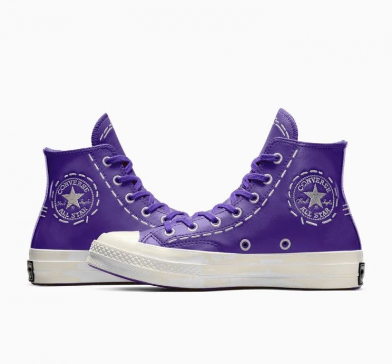 Női Converse Chuck 70 Bold Stitch Magasszárú Tornacipő Lila | HUNGARY IAO2DP