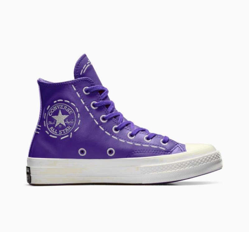 Női Converse Chuck 70 Bold Stitch Magasszárú Tornacipő Lila | HUNGARY IAO2DP