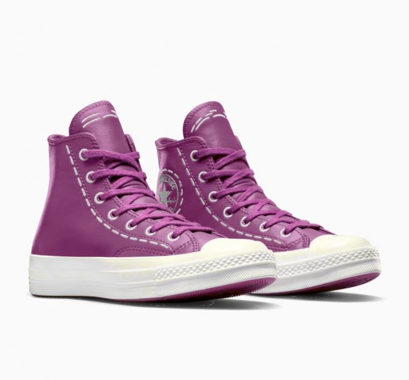 Női Converse Chuck 70 Bold Stitch Magasszárú Tornacipő Fukszia | HUNGARY OVX9FM