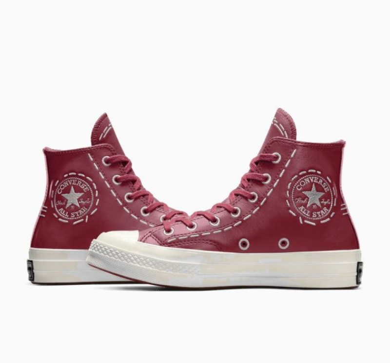 Női Converse Chuck 70 Bold Stitch Magasszárú Tornacipő Piros | HUNGARY ILZ1CA