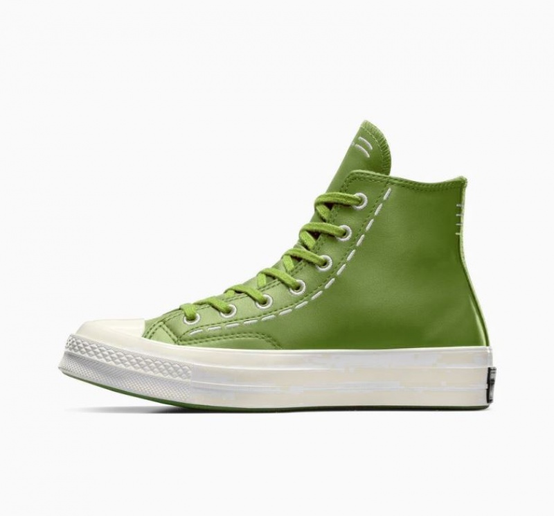 Női Converse Chuck 70 Bold Stitch Magasszárú Tornacipő Zöld | HUNGARY FDG8YH