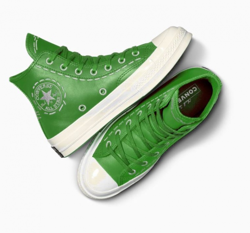 Női Converse Chuck 70 Bold Stitch Magasszárú Tornacipő Zöld | HUNGARY CRT2AL