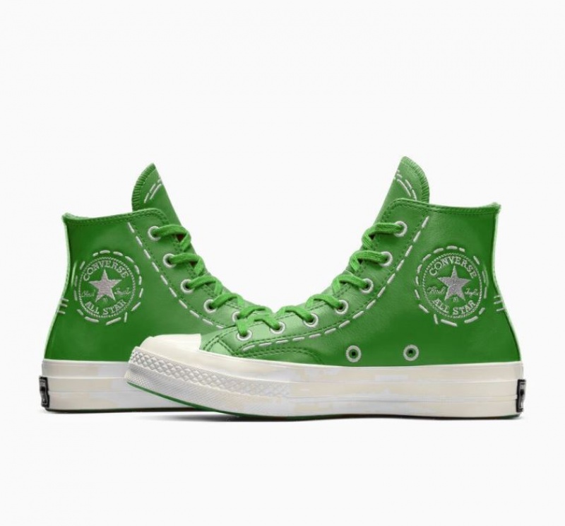 Női Converse Chuck 70 Bold Stitch Magasszárú Tornacipő Zöld | HUNGARY CRT2AL