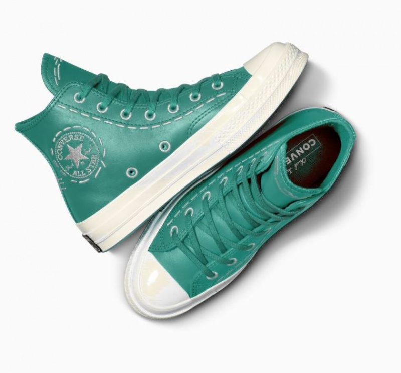 Női Converse Chuck 70 Bold Stitch Magasszárú Tornacipő Türkiz | HUNGARY QBO5KG