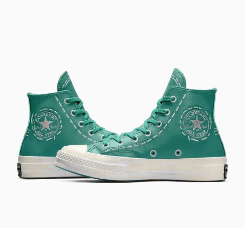 Női Converse Chuck 70 Bold Stitch Magasszárú Tornacipő Türkiz | HUNGARY QBO5KG