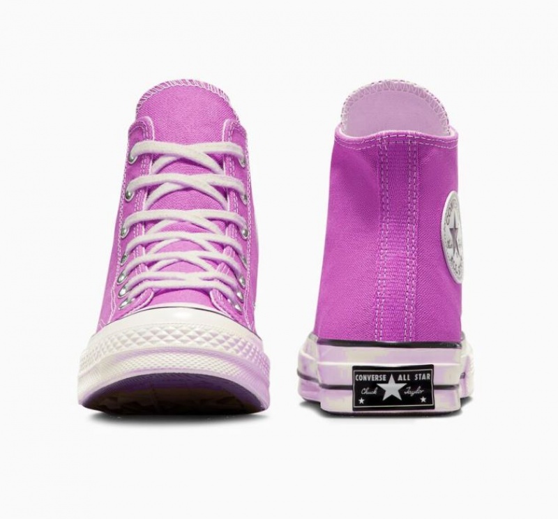 Női Converse Chuck 70 Canvas Magasszárú Tornacipő Lila | HUNGARY QFN4EV