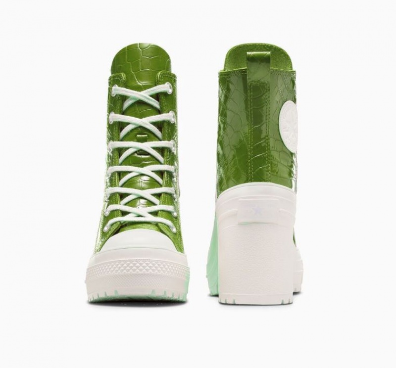 Női Converse Chuck 70 De Luxe Heel Embossed Magasszárú Tornacipő Zöld | HUNGARY AMT4NI