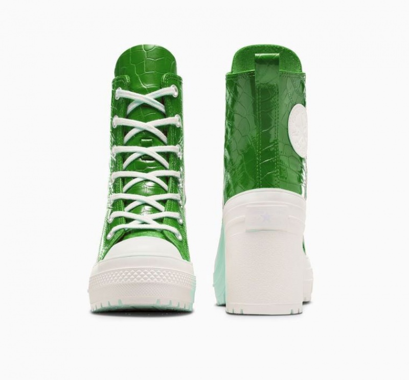 Női Converse Chuck 70 De Luxe Heel Embossed Magasszárú Tornacipő Zöld | HUNGARY IHJ1ZS