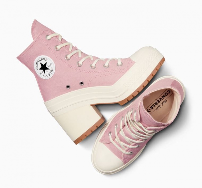 Női Converse Chuck 70 De Luxe Heel Magasszárú Tornacipő Rózsaszín | HUNGARY TWS0DV