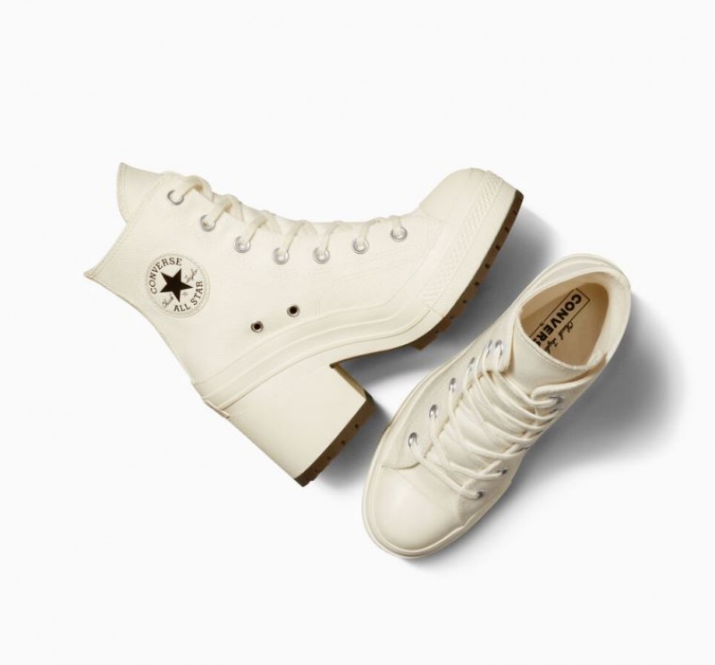 Női Converse Chuck 70 De Luxe Heel Magasszárú Tornacipő Fehér | HUNGARY JGV5UW