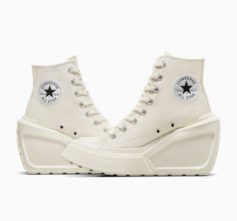 Női Converse Chuck 70 De Luxe Wedge Magasszárú Tornacipő Fehér | HUNGARY TNV4OJ